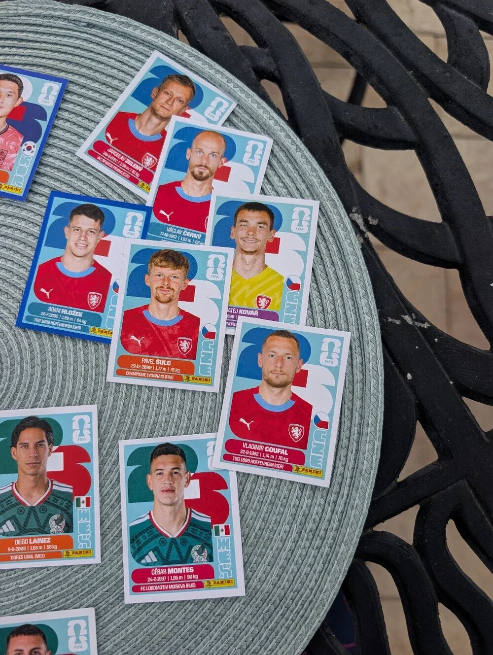 Panini World Cup 26 Sticker Lot -Multiple Players,  Group A, Mex, SA, KOR, CZE - Picture 5 of 5